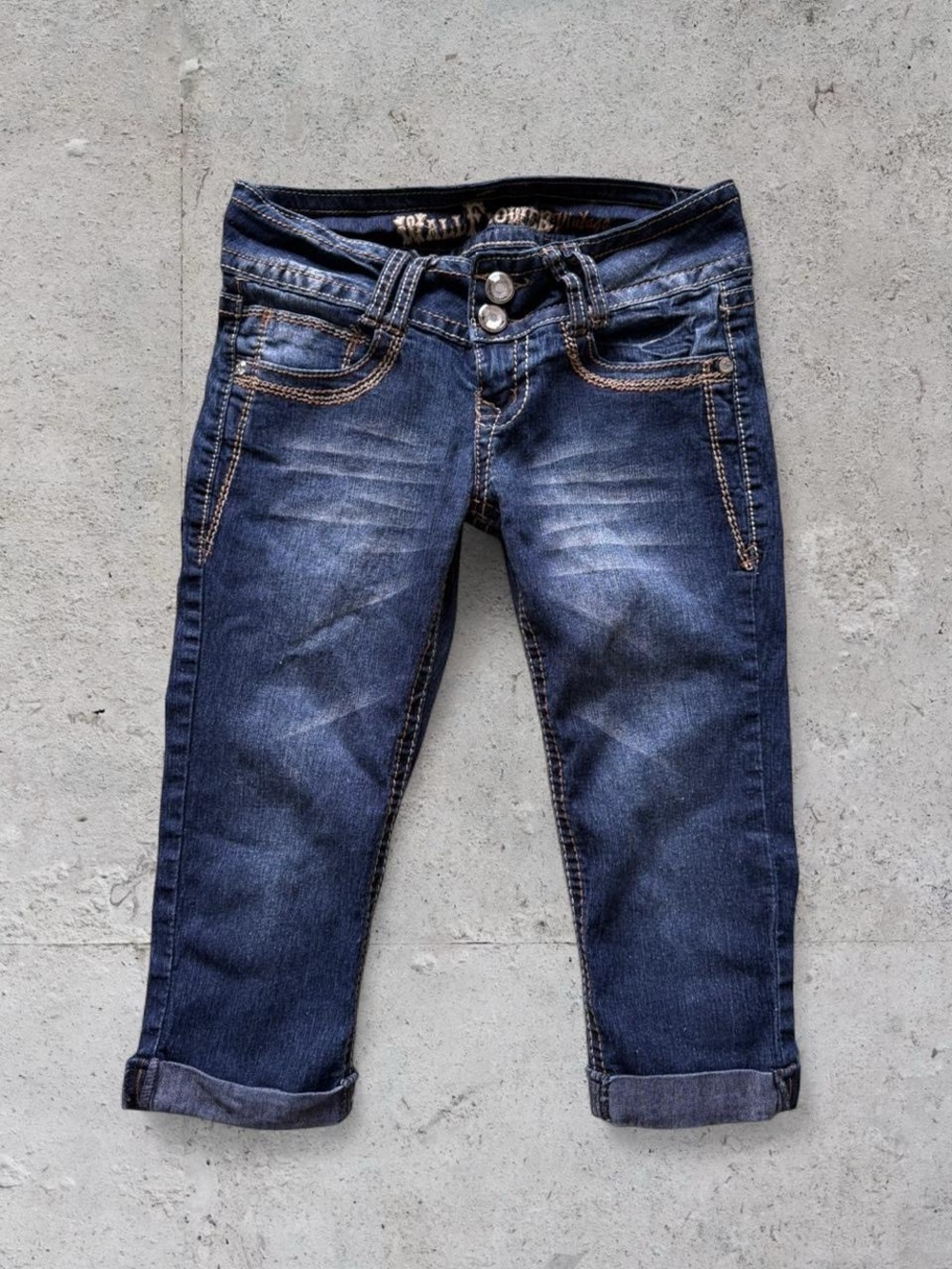y2k wallflower low rise capri jeans
